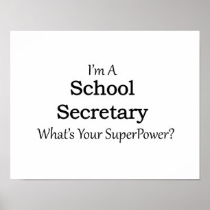 Póster Secretario de escuela