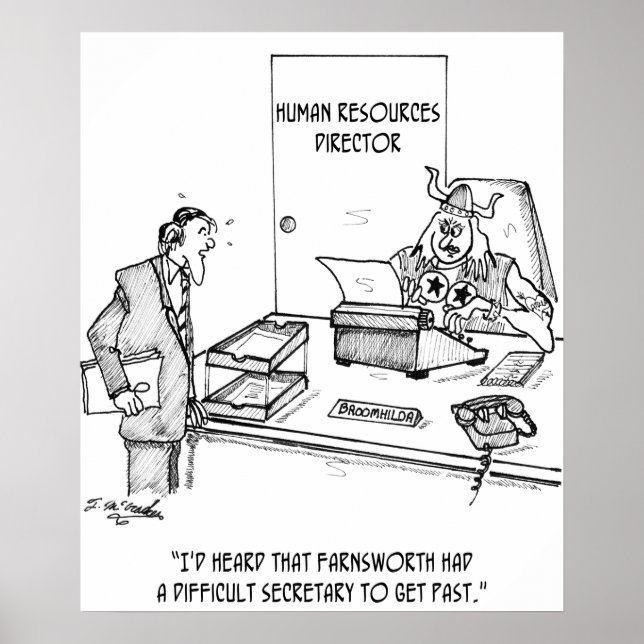 Póster Secretario difícil (Frente)