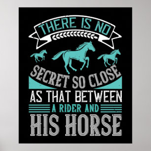 Póster Secreto De Caballo Entre El Viajero Y Su Caballo