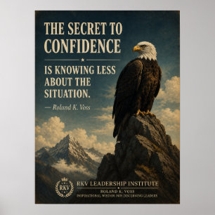 Póster Secreto de la Confianza divertido cartel motivacio