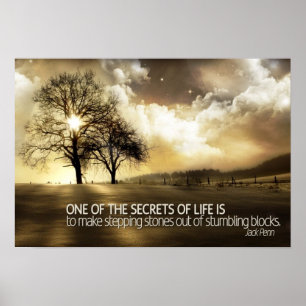 Póster Secretos del poster de motivación de la vida