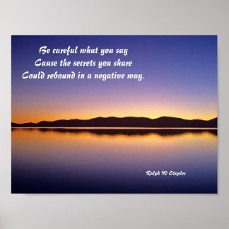 Póster secretos que comparte