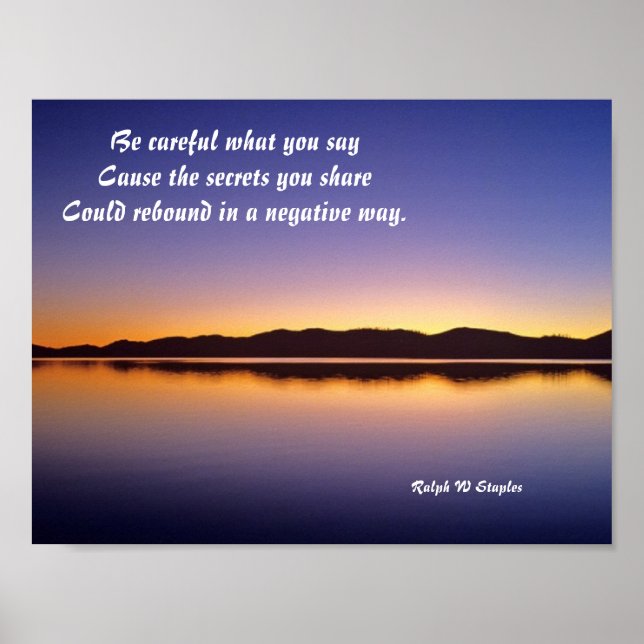 Póster secretos que comparte (Frente)