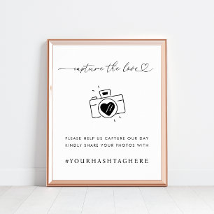 Póster Secuencia de comandos de corazón Captura el Rótulo