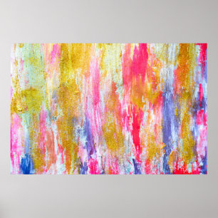 Póster Secuencias abstractas de pinturas en la pared. Rop