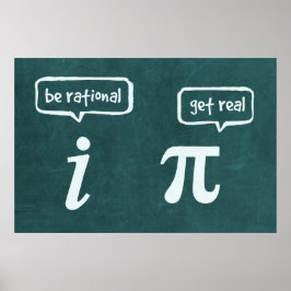 Póster ¡Sed Racionales! - Poster de matemáticas
