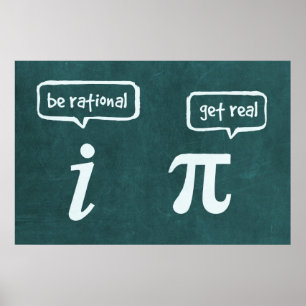 Póster ¡Sed Racionales! - Poster de matemáticas
