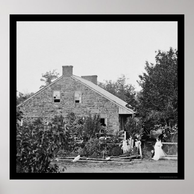 Póster Sede central confederada en Gettysburg, PA 1863 (Frente)