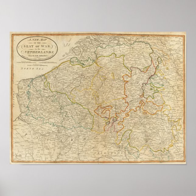 Póster Sede de guerra Países Bajos (Frente)