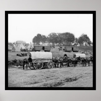 Póster Sede del General McClellan 1862