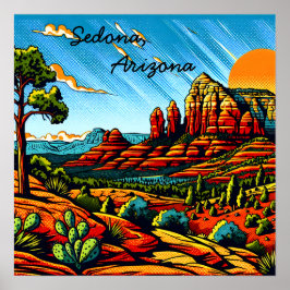 Póster Sedona, Arizona
