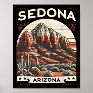 Póster Sedona Az Senderismo Al Aire Libre Montaña Sedona