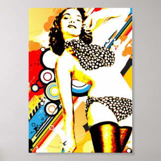 Póster Seducción Nostálgica - Polka Dottie