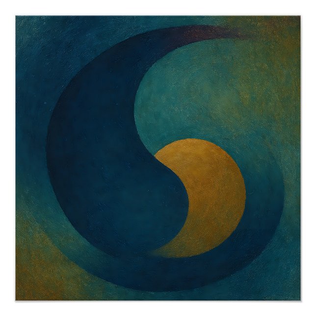 Póster "Seeds of Stillness" Abstract (Anverso)