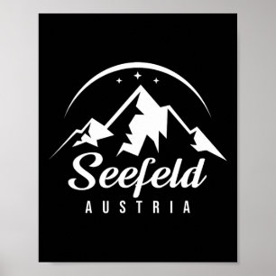 Póster Seefeld Austria Estación de Esquí Esquí Esquí de F