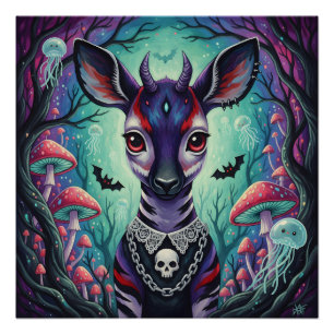 Póster Seer Con Encanto De Cráneo