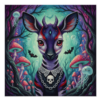 Póster Seer Con Encanto De Cráneo