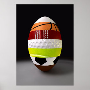 Póster Segmented Sports Ball