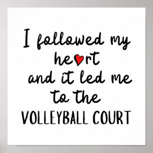 Póster Seguí mi corazón y me llevó al voleibol