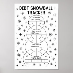 Póster Seguidor de la Bola de Nieve de Deuda Financiera