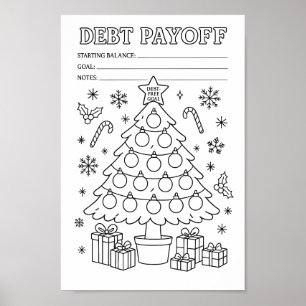 Póster Seguidor de pago de adorno de árbol de Navidad de 