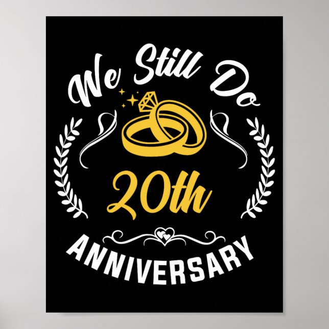 Póster Seguimos Haciendo 20 años de Pareja 20 Boda A (Frente)