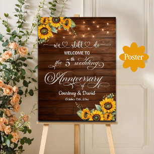 Póster Seguimos haciendo 5° Aniversario Boda