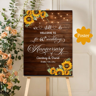 Póster Seguimos Haciendo 60° Aniversario Boda