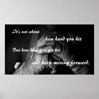 Póster Seguir avanzando Poster motivacional