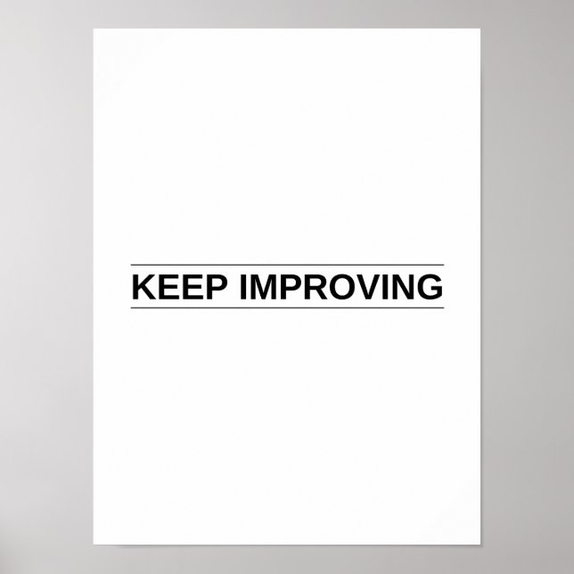 Póster Seguir mejorando - Poster motivacional (Frente)