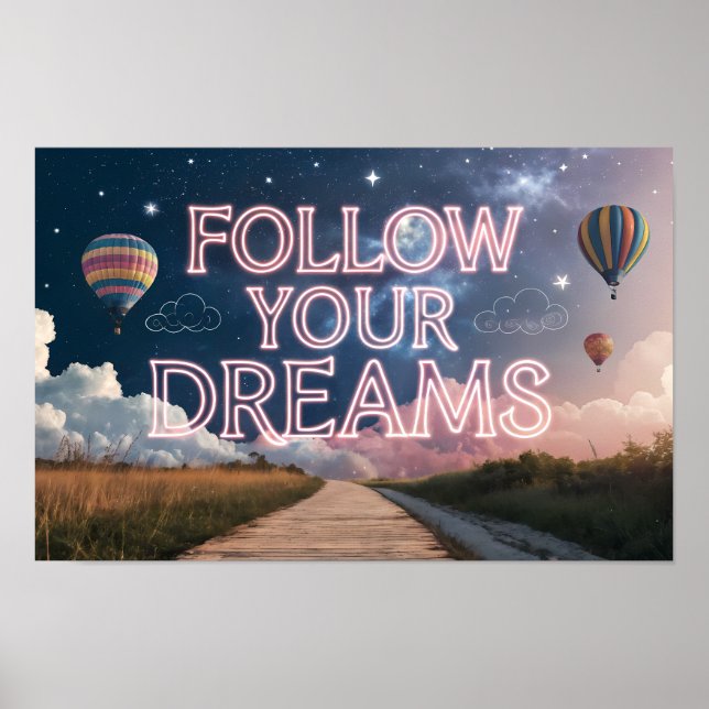 Póster Seguir tus sueños (Frente)
