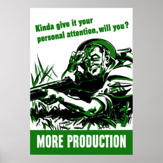 Póster Segunda Guerra Mundial: Más producción