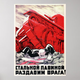 Póster Segunda Guerra Mundial URSS Propaganda soviética 1