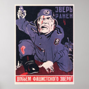 Póster Segunda Guerra Mundial URSS Propaganda soviética 1