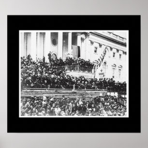 Póster Segunda investidura del presidente Abraham Lincoln