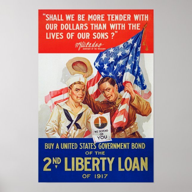 Póster Segunda Propaganda de la Primera Guerra Mundial de (Frente)