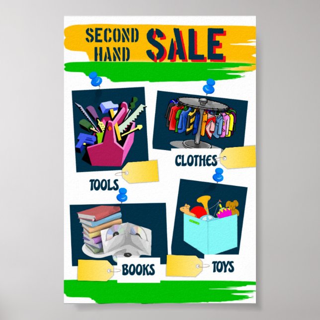 Póster Segunda venta a mano (Frente)