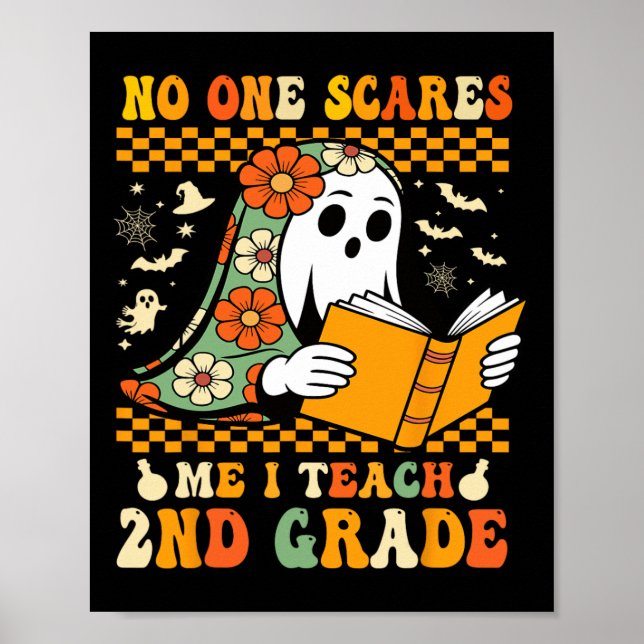 Póster Segundo curso de docente de Halloween (Frente)