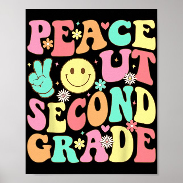 Póster Segundo Grado Groovy 2º Grado El Último Día De Sch (Frente)