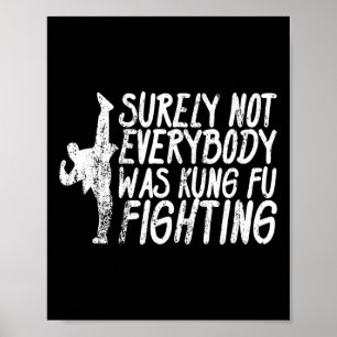 Póster Seguramente no todos estaban luchando Kung Fu Kara
