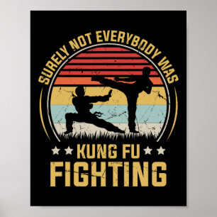 Póster Seguramente no todos estaban luchando Kung Fu Vint