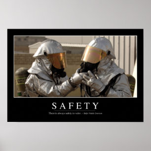 Póster Seguridad: cita Inspiradora