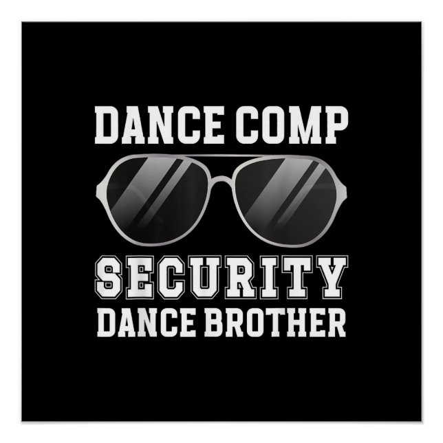 Póster Seguridad de Comp de Baile Hermano de un Bailarín  (Anverso)