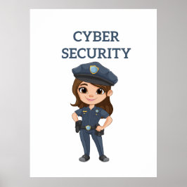 Póster Seguridad de TI: Defensor digital
