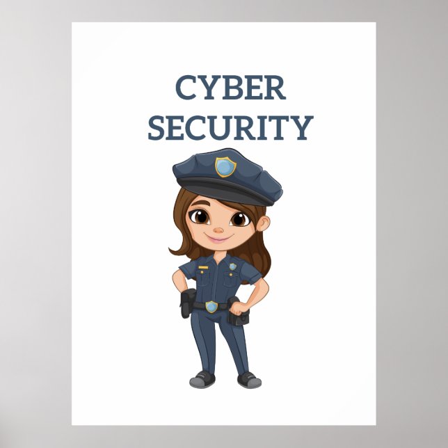 Póster Seguridad de TI: Defensor digital (Frente)