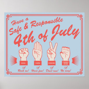 Póster Seguridad del fuego artificial