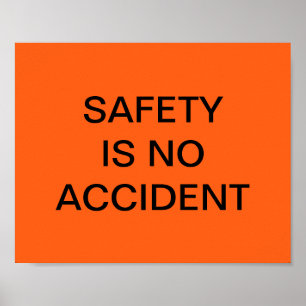PÓSTER SEGURIDAD NO ES UN POSTER DE NARANJA DE SEGURIDAD 