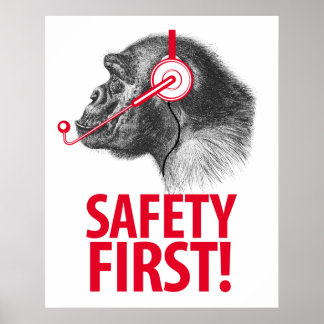 Póster ¡Seguridad primero!