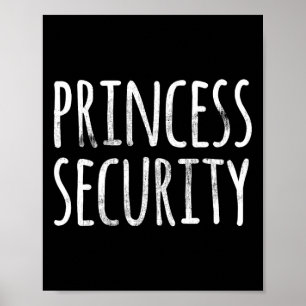 Póster Seguridad Princesa Halloween Disfraces Papá Hombre
