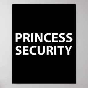 Póster Seguridad Princesa Halloween Disfraces Papá Hombre